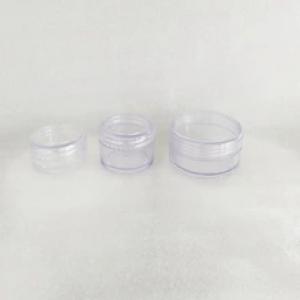 Limpar plástica Cosmetic Makeup Amostra Container Frasco vazio pequeno 5 g Nova