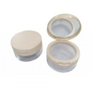 Cosméticos de maquillaje clara de plástico Jar