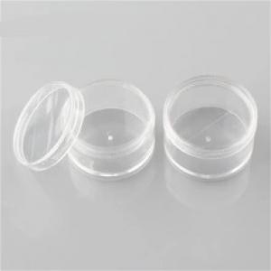 Maquillaje de contenedores de plástico transparente 20ml PS bálsamo labial cosmético tarro de los envases