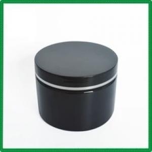 Maquiagem recipiente plástico creme Jar Jar cera de cabelo preto Cosmetic Jar