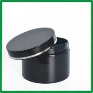 Maquiagem recipiente plástico creme Jar Jar cera de cabelo preto Cosmetic Jar