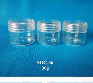 Tipos de plástico PS Jars creme Containers Cosméticos Garrafas Garrafas de maquiagem