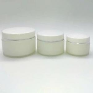 vidalı kapaklı PS beyaz krem ​​kavanoz kozmetik Mason kavanoz makyaj konteyner