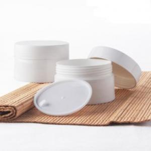 Kunststoff 80ml Sahnebehälter für Hautpflege Serum Makeup Lotion Creme Jar 80ml