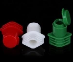 Plastic flip top cap baby shampoo cap with spout for skin care cream package