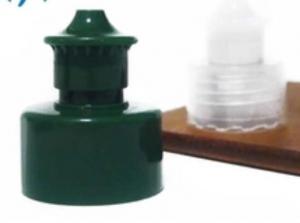 Plastic water bottle push pull cap 24/410 28/410