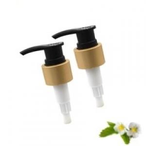 Shampoo Liquid Soap Plastic Lotion Pump with Golden Alumina