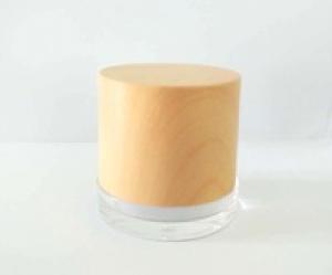 bouchon impression par transfert de l'eau ambre acrylique pots cosmétiques plastique de récipient 50g