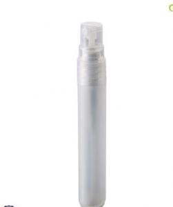 Ventas al por mayor pequeña pluma botellas de spray perfume de plástico vacía en forma de nuevo diseño