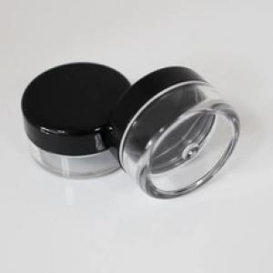 black Empty Plastic Cosmetic Container