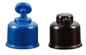 colorido plástico tampões superiores da aleta disco tampa superior para o frasco