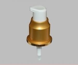 cosmetic plastic lotion pump with aluminum coating