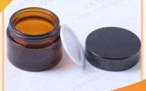 Make-up-Quadrat Behälter 50g leer Sahneglas 50ml Glassahneglas