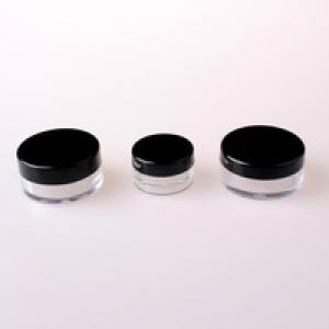 plastic loose powder jar mineral makeup container