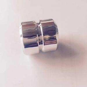 silver color mini plastic perfume cap with pp inner cap and heavt matel