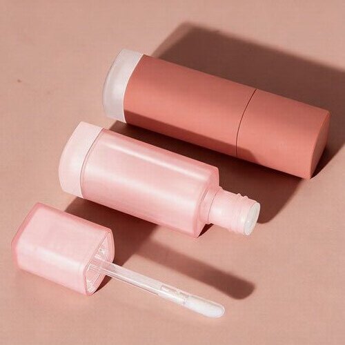 Pink lip gloss tube, CX-LG002