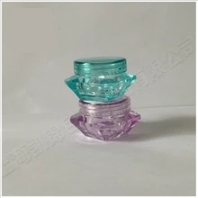 Kleine Plastikprobe Mini-Flasche Gläser Kosmetik Leeres Makeup Container Pot, 
